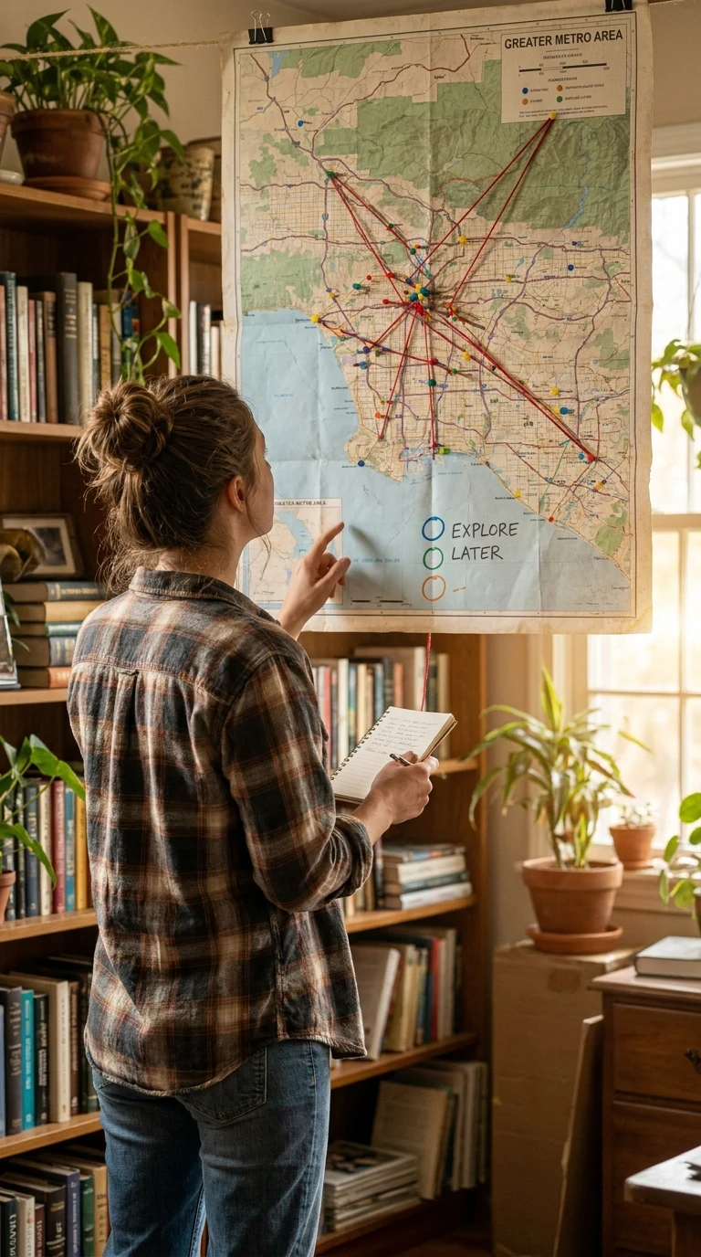Repérer trois lieux proches de chez vous jamais explorés