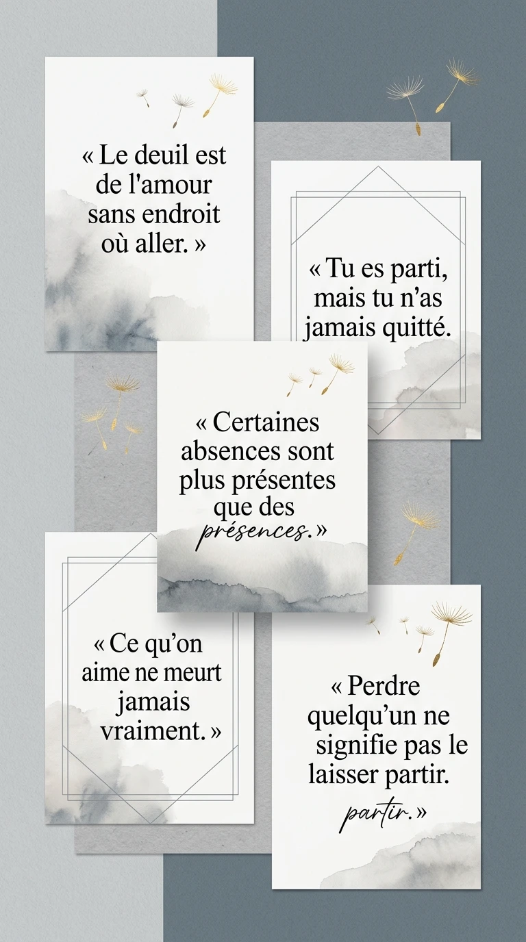 Sur la perte et ce qui reste