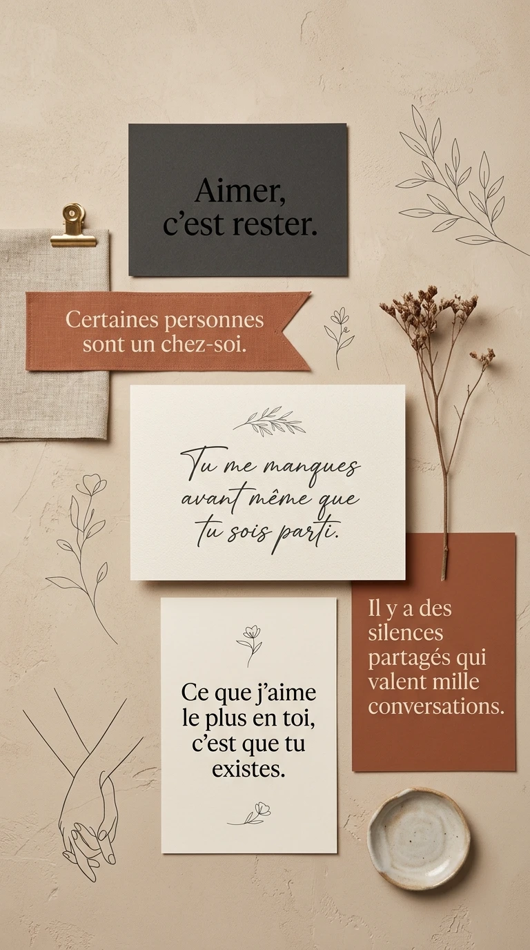 Sur l'amour et le lien – en peu de mots