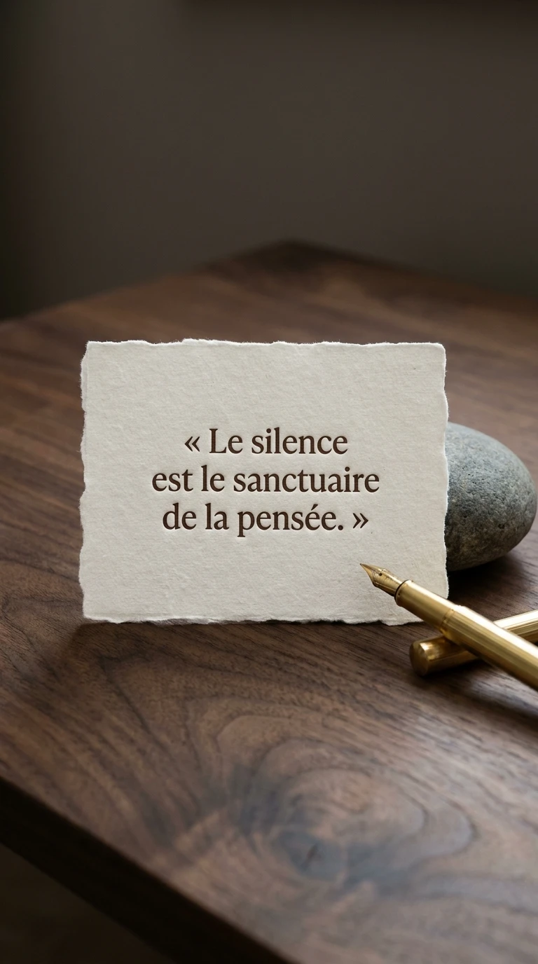 Sur le silence, le vide et l'espace intérieur