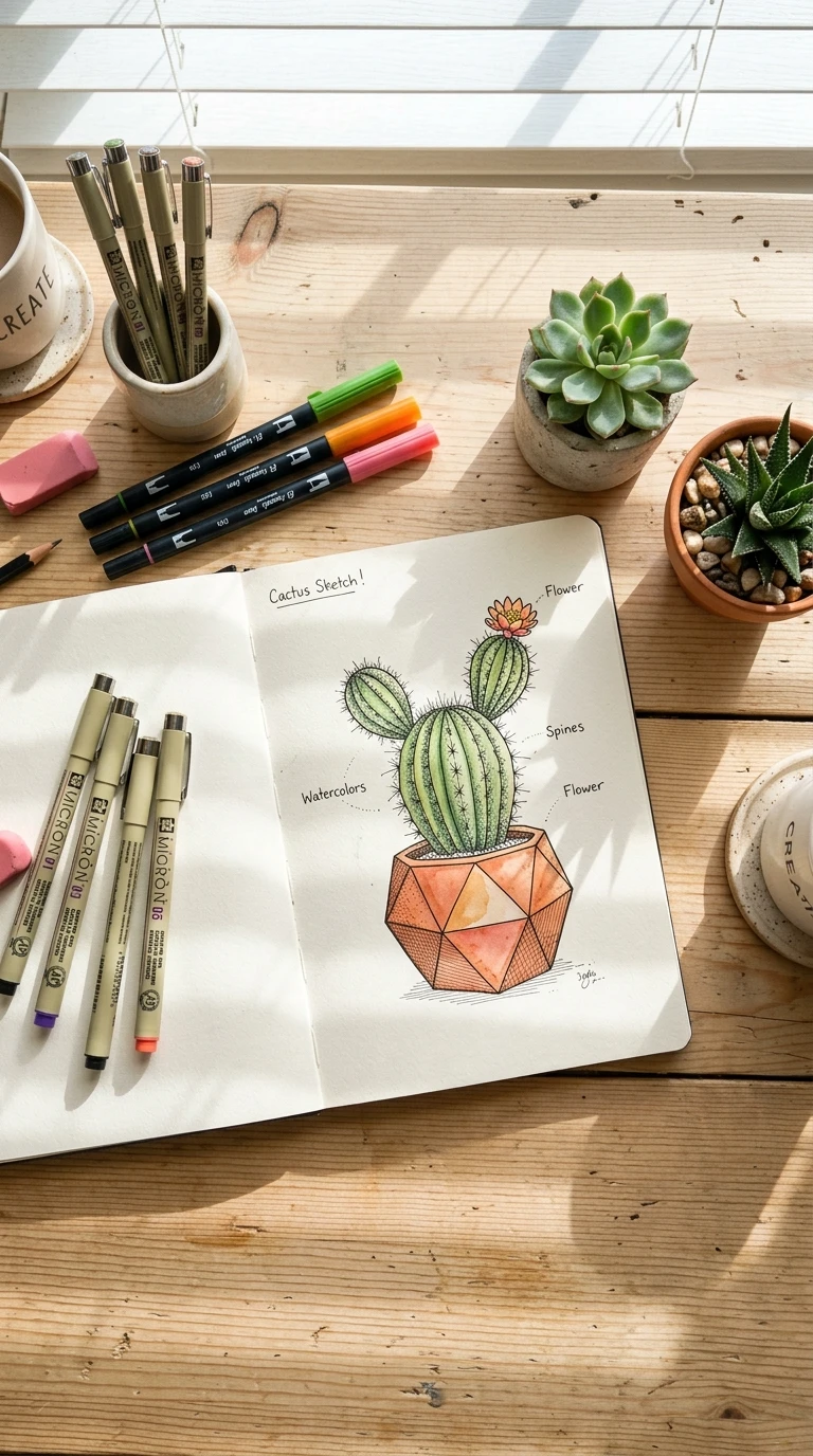 Un cactus en pot