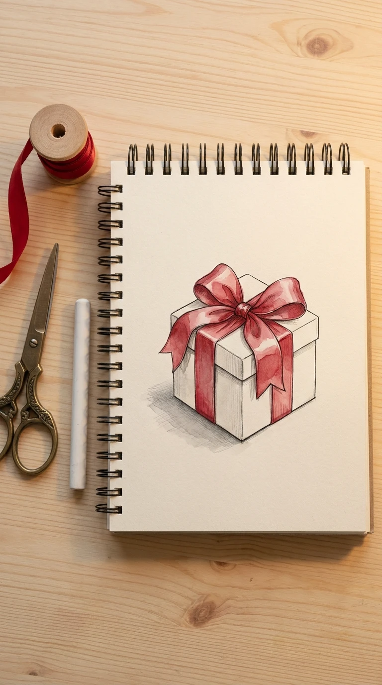 Un cadeau avec un ruban