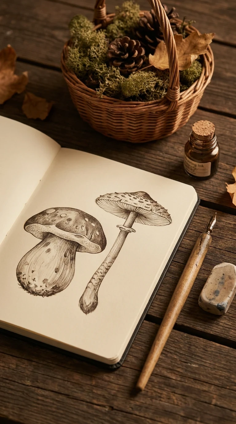 Un champignon à deux formes