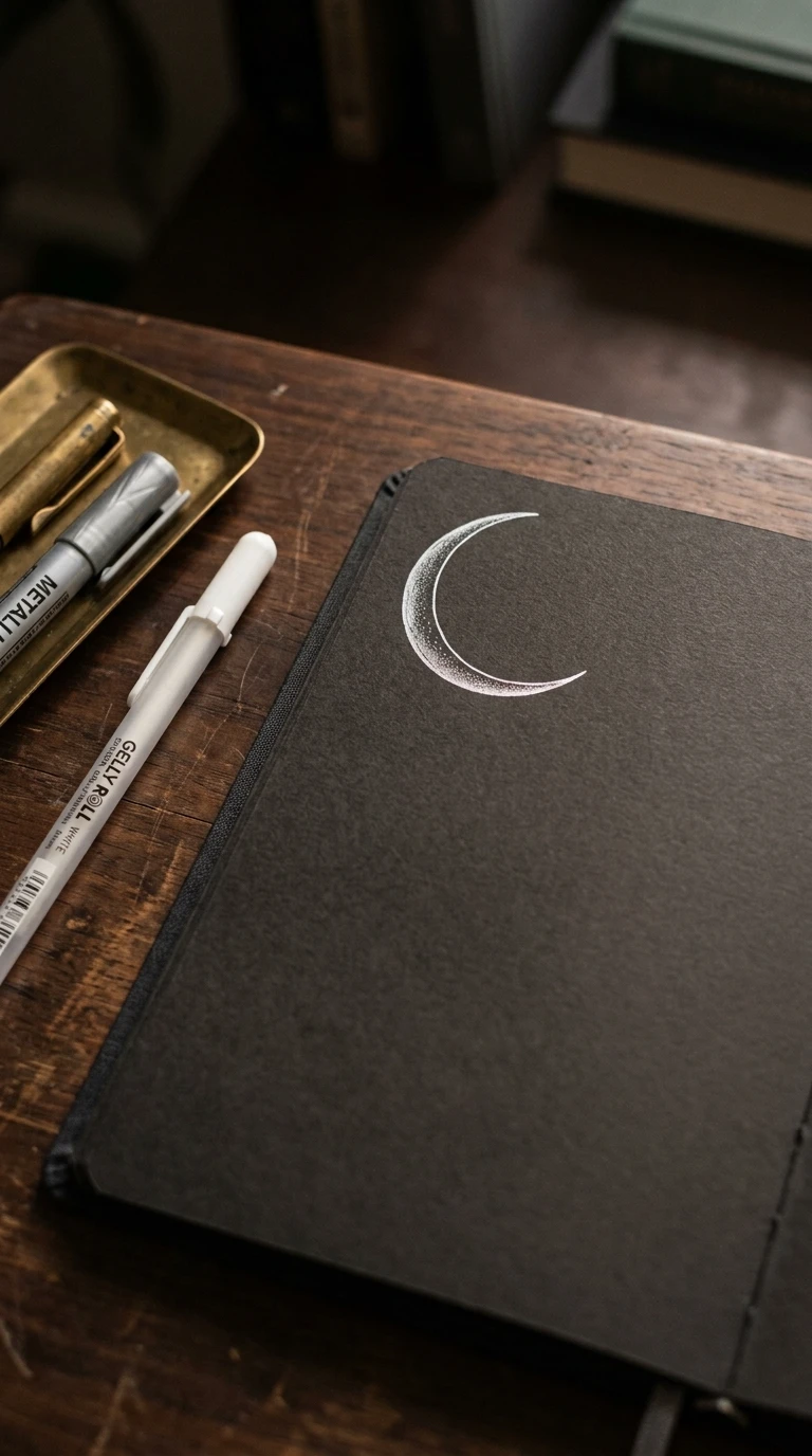 Un croissant de lune simple