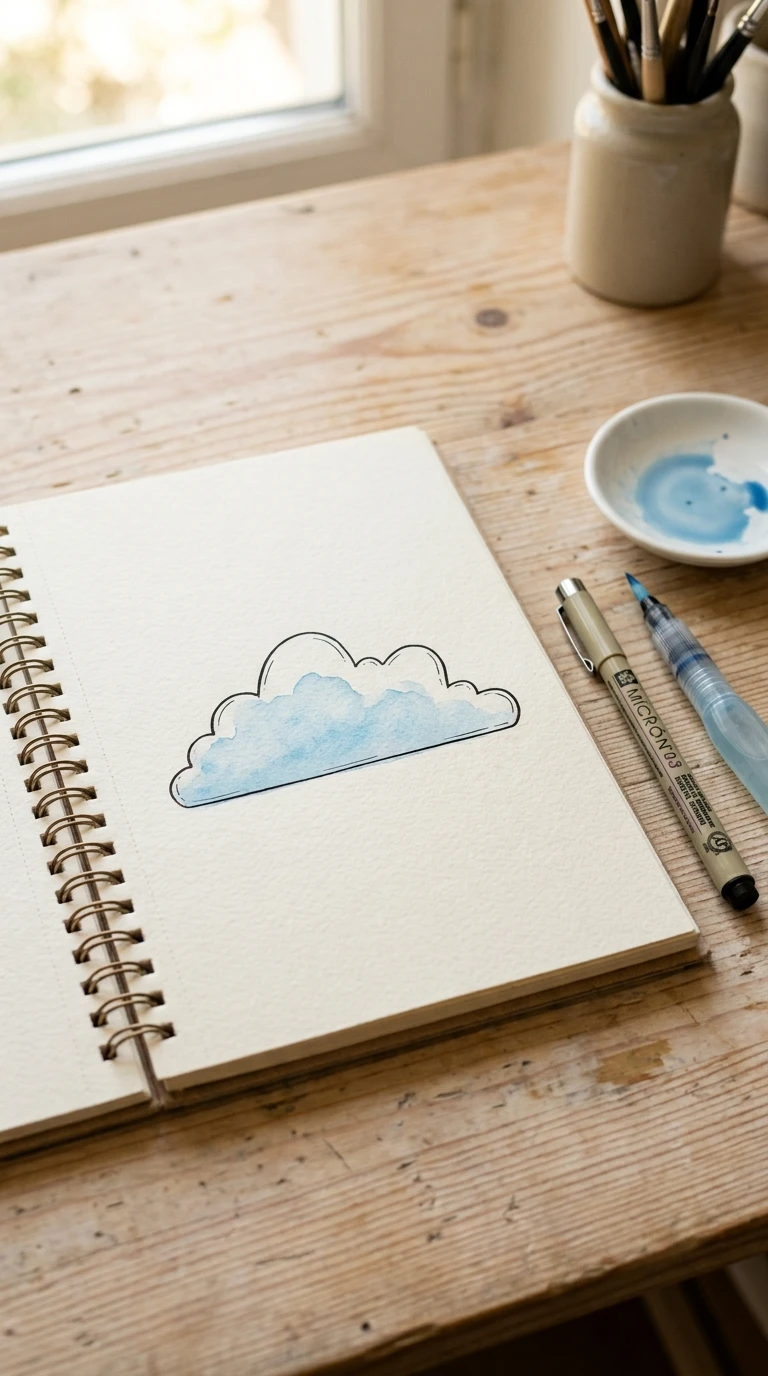 Un nuage aux bosses irrégulières
