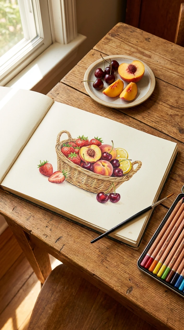 Un panier de fruits d'été