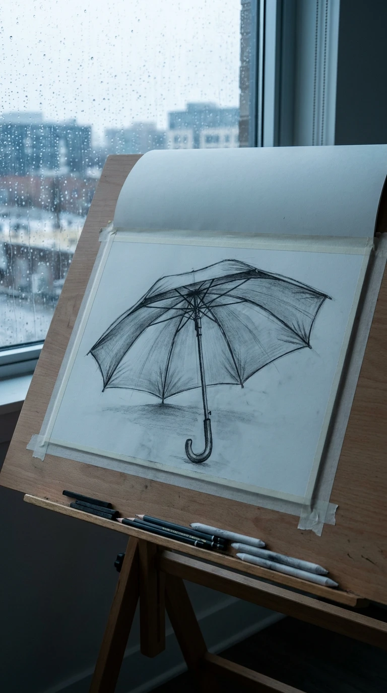 Un parapluie ouvert