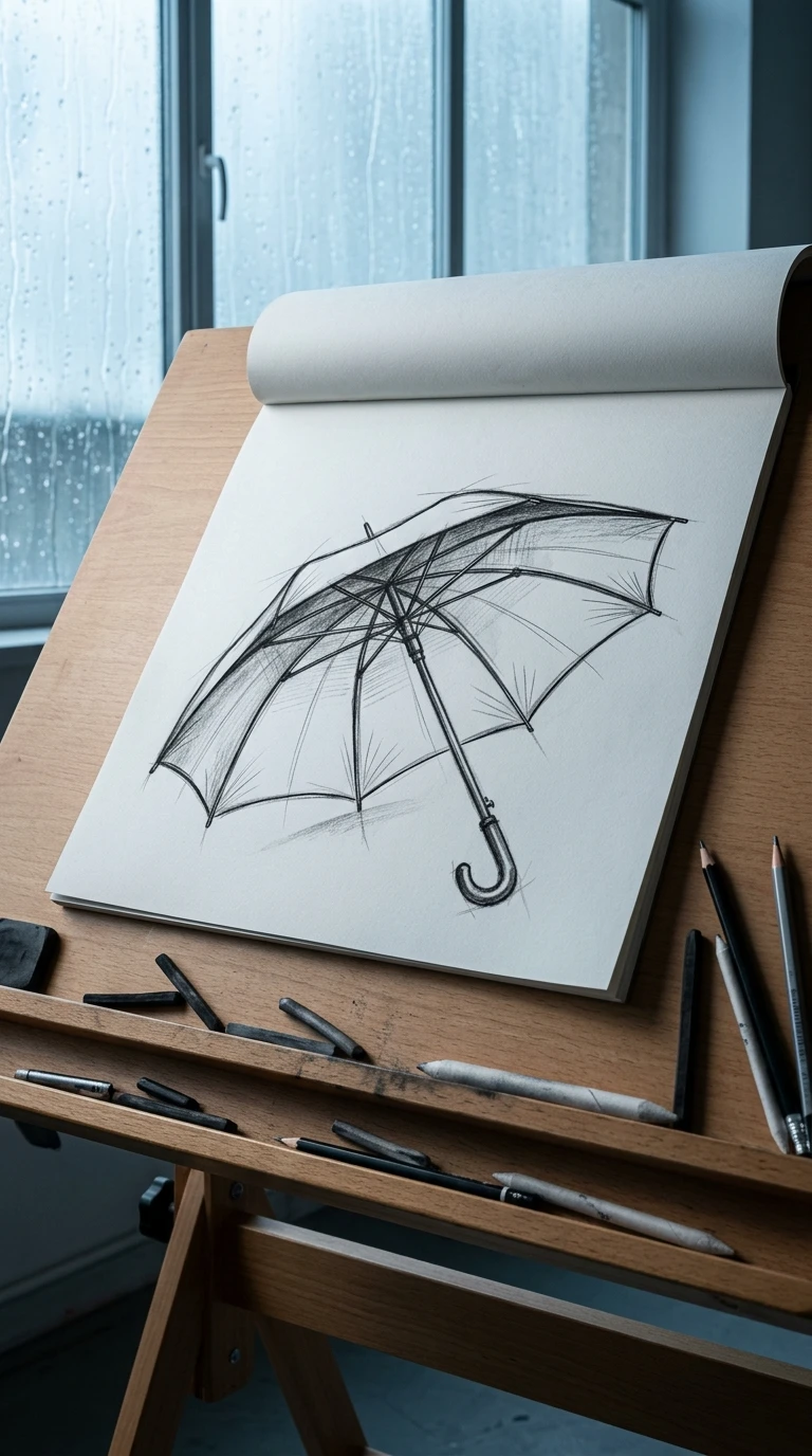 Un parapluie ouvert
