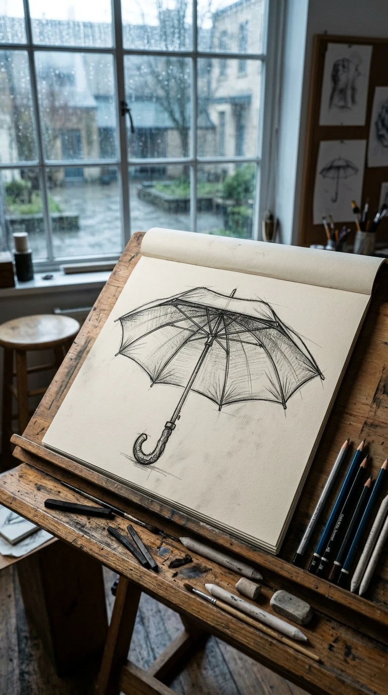 Un parapluie ouvert