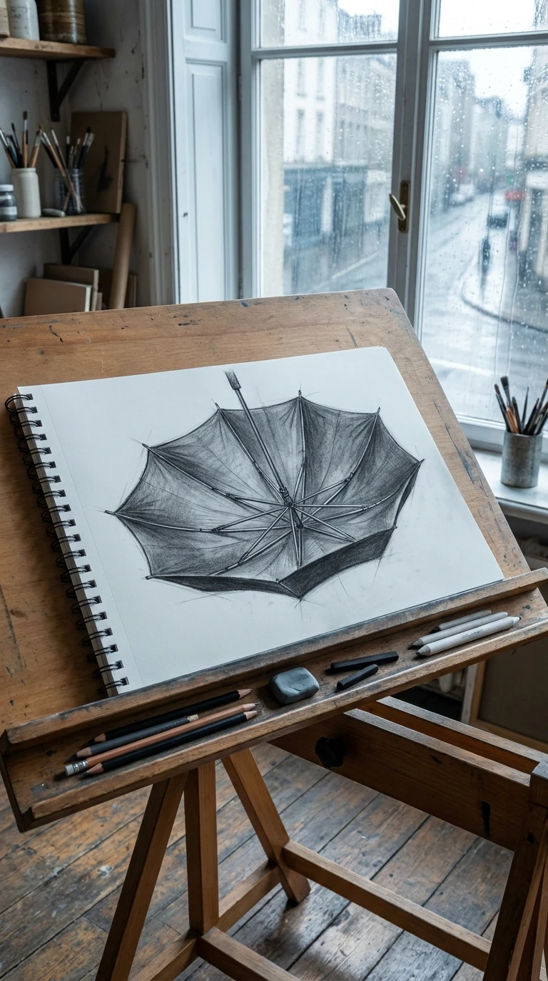 Un parapluie ouvert
