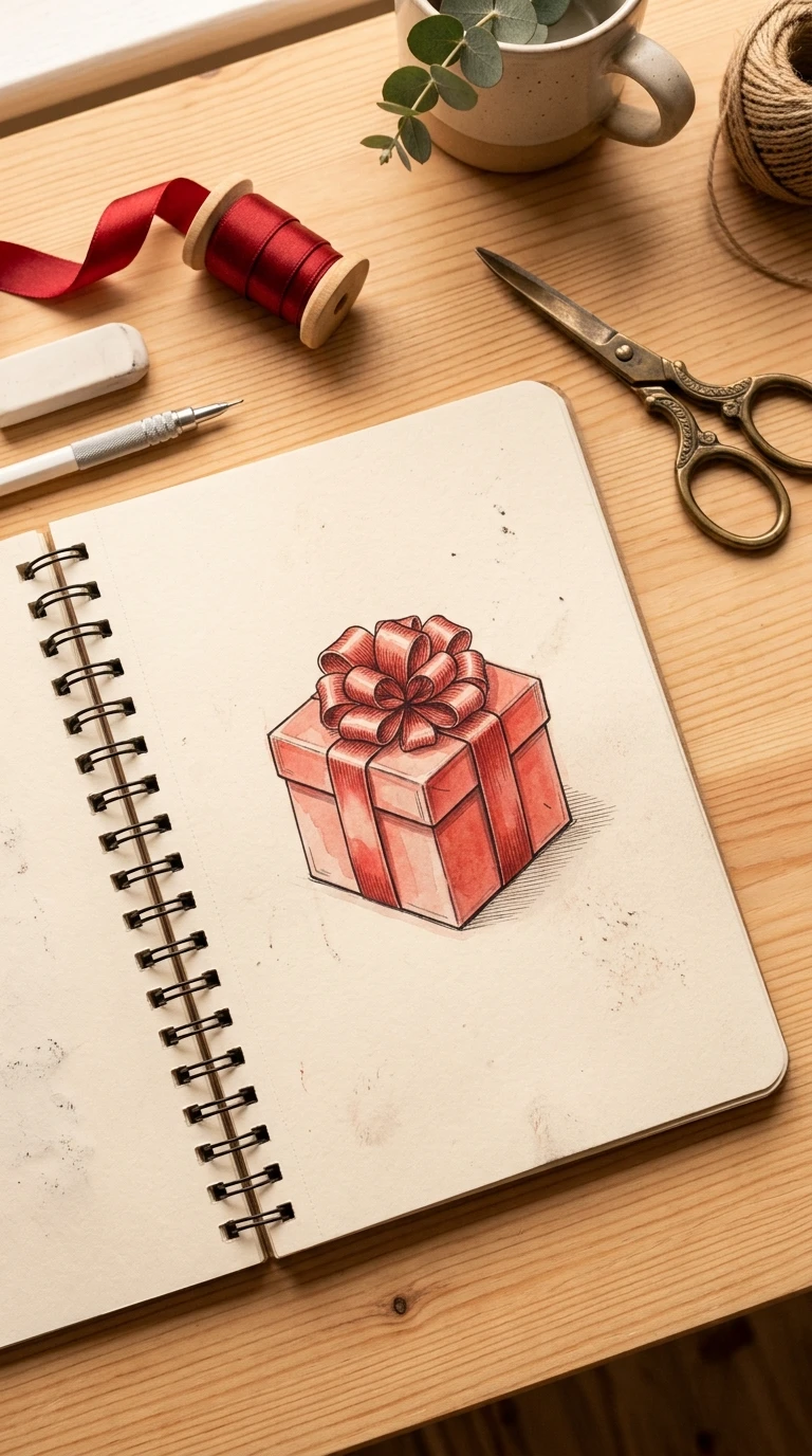 Un petit cadeau avec un ruban