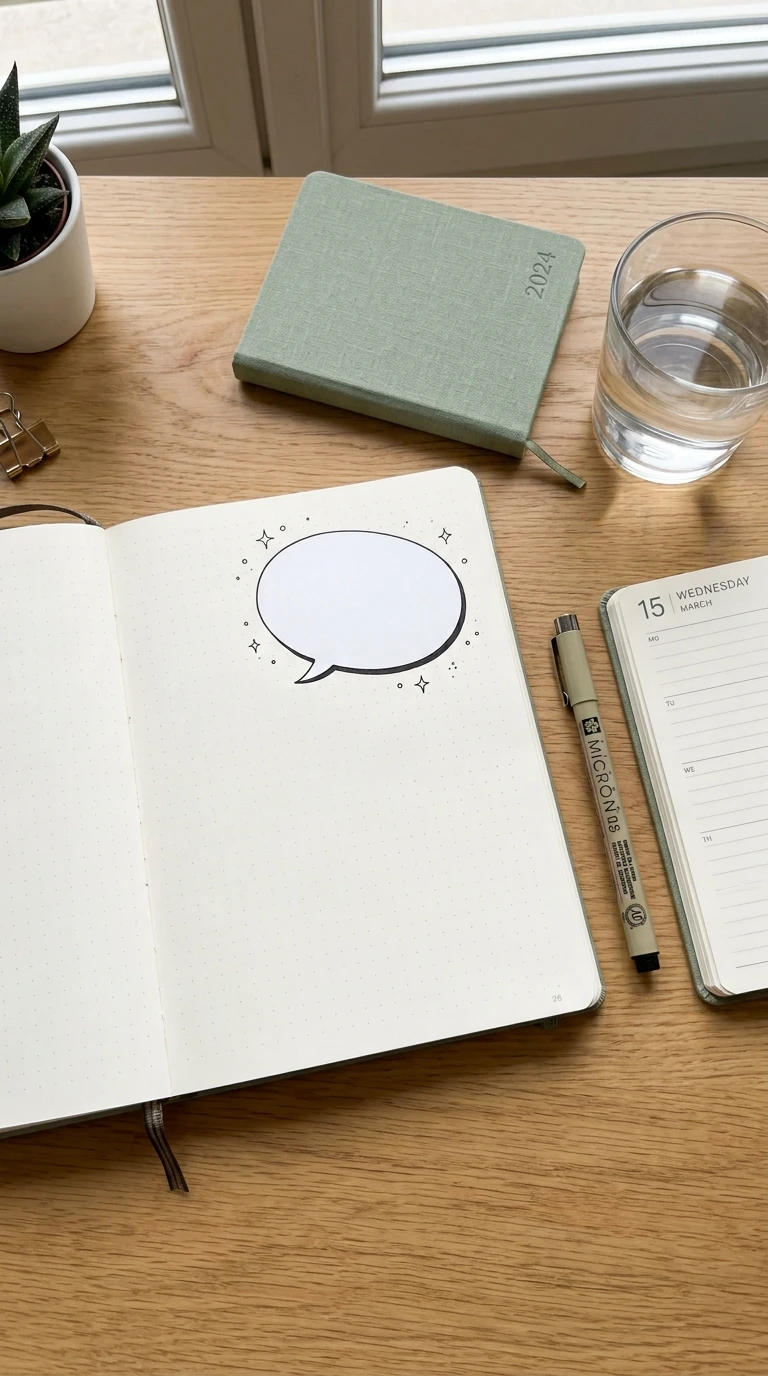 Une bulle de dialogue vide