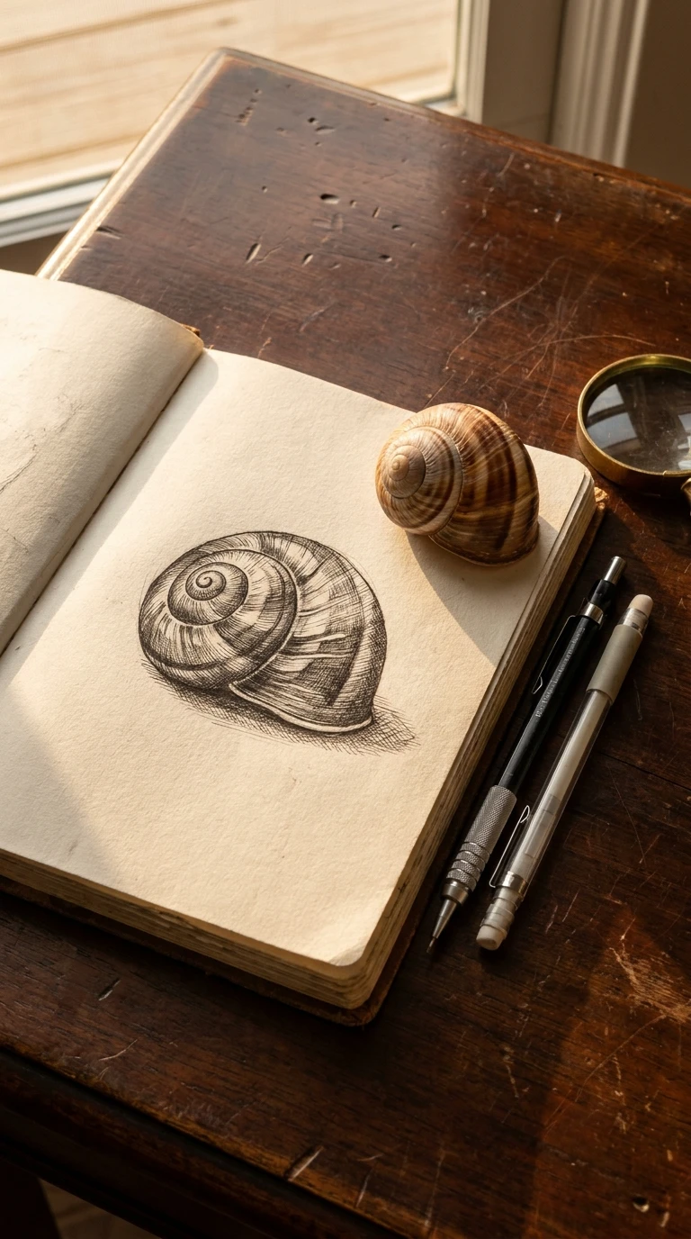 Une coquille d'escargot