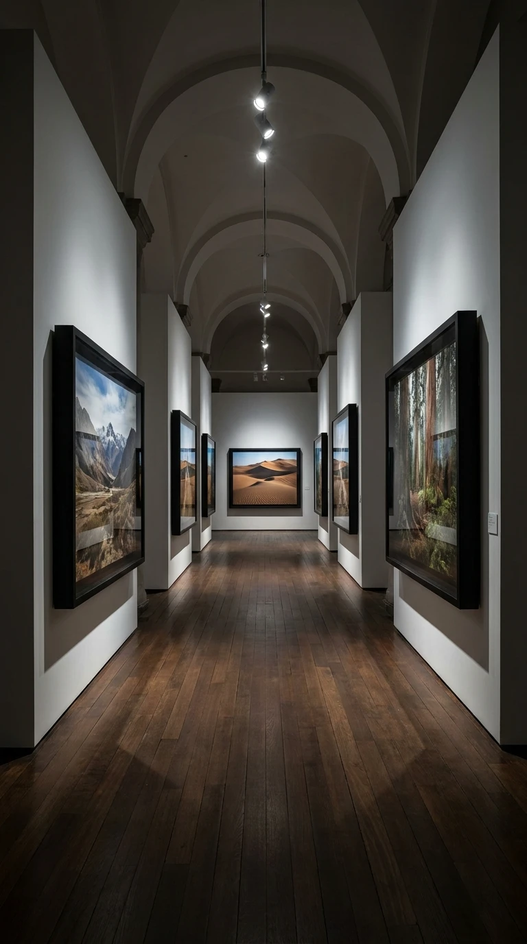 Une exposition de photographie de voyage dans un musée local