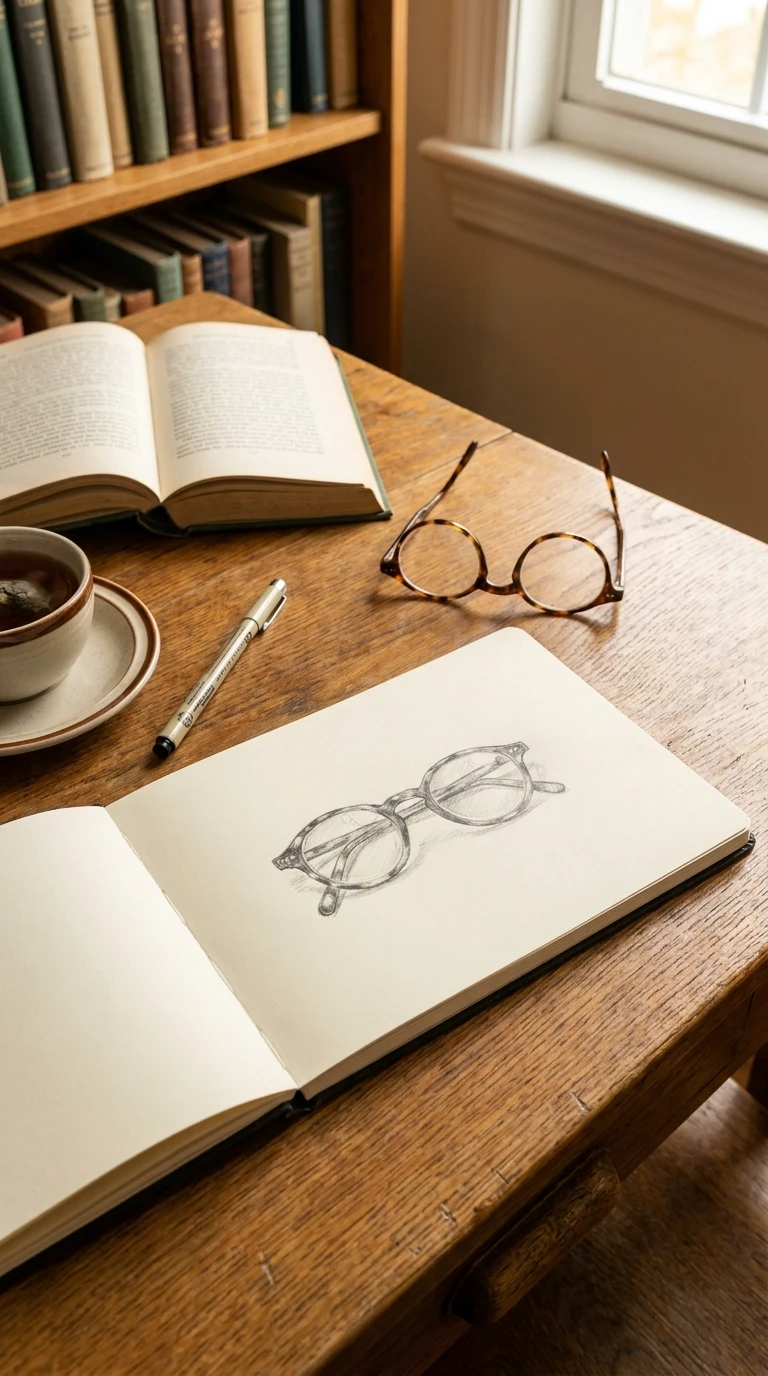 Une paire de lunettes de lecture