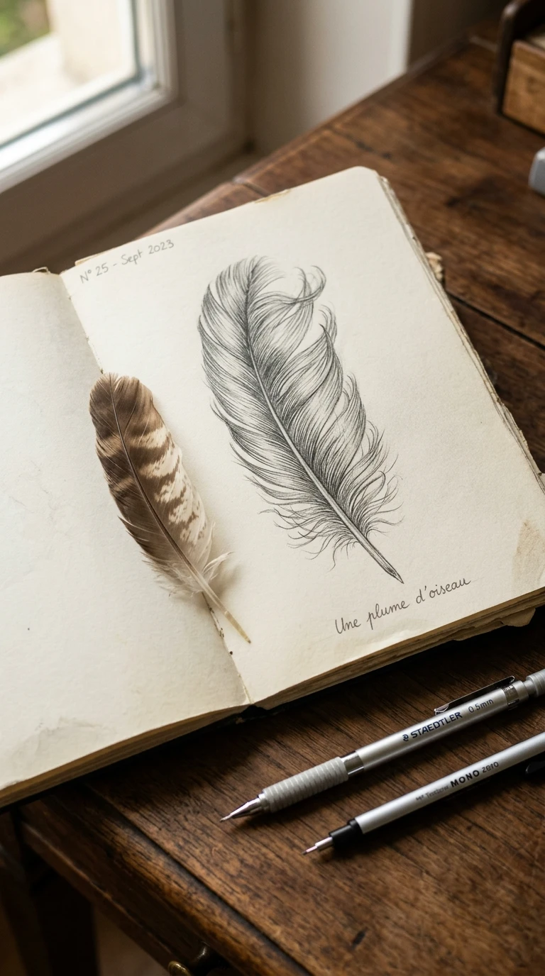 Une plume d'oiseau