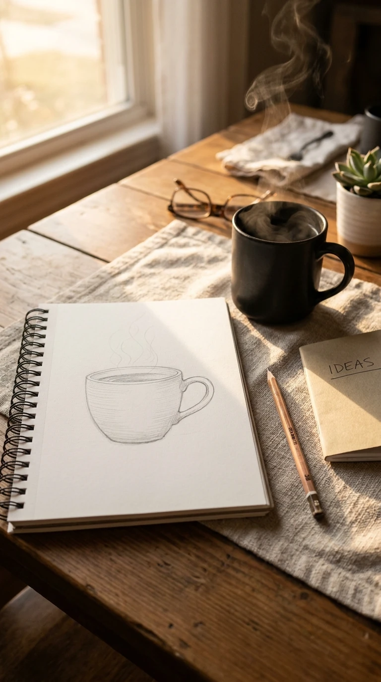 Une tasse vue de face