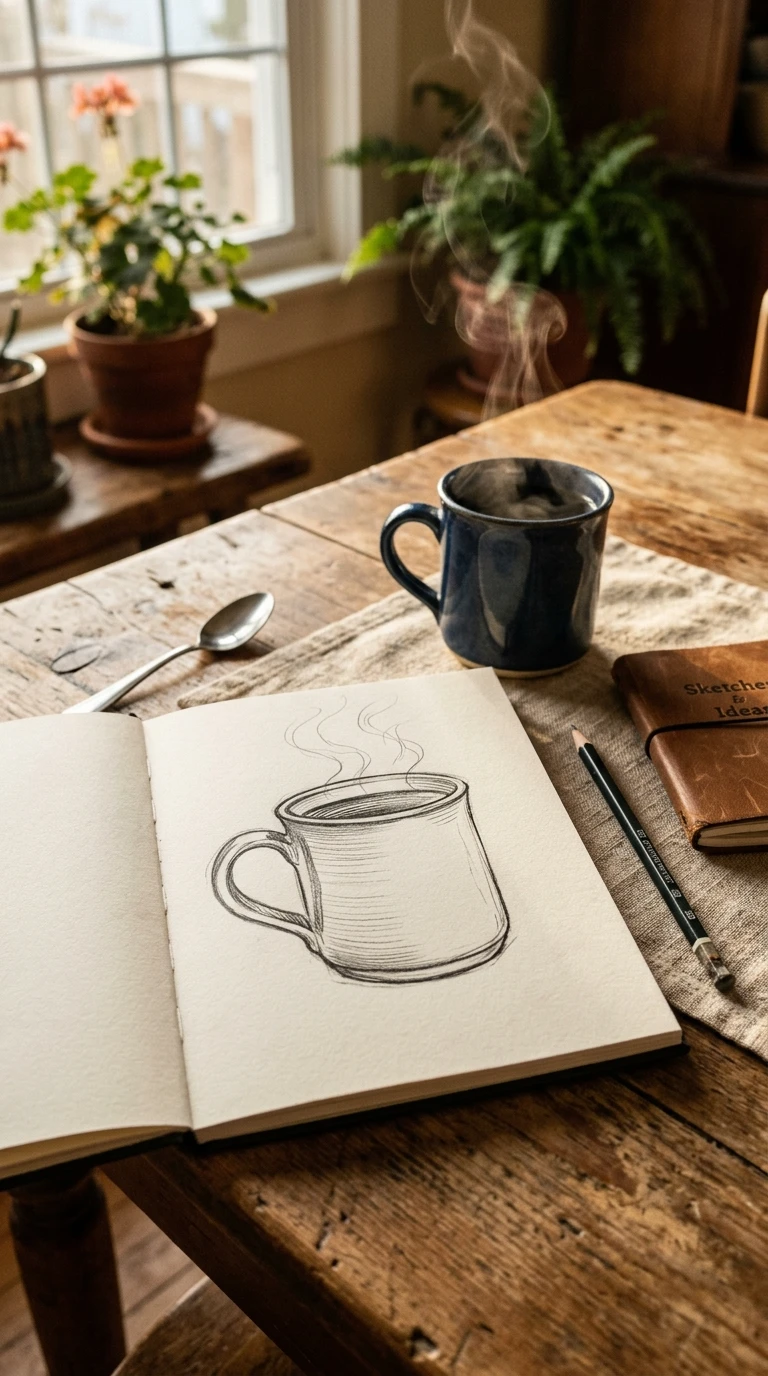 Une tasse vue de face