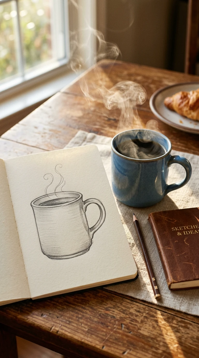 Une tasse vue de face