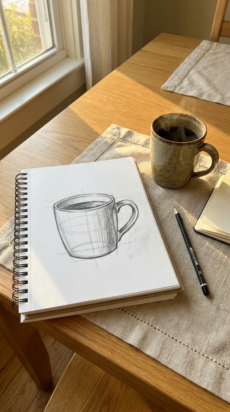 Une tasse vue de face