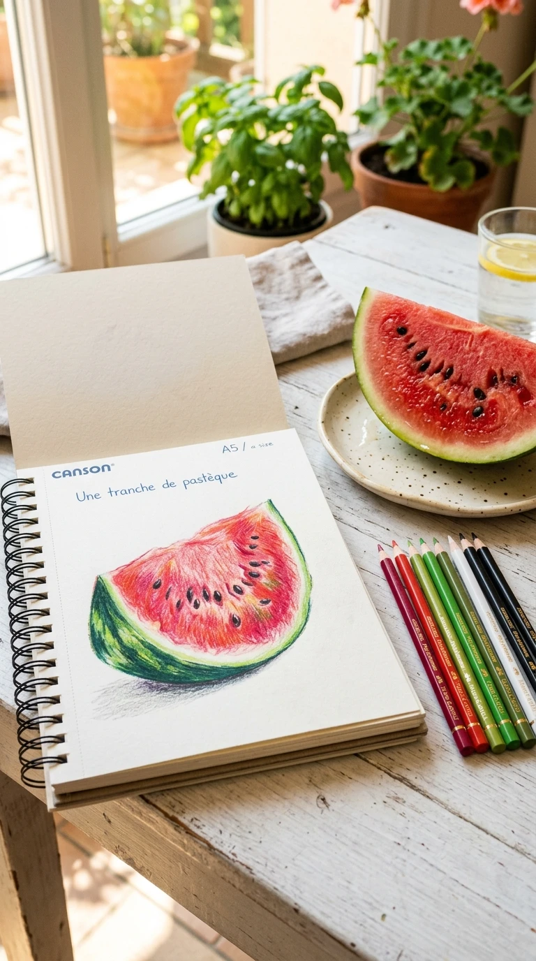 Une tranche de pastèque