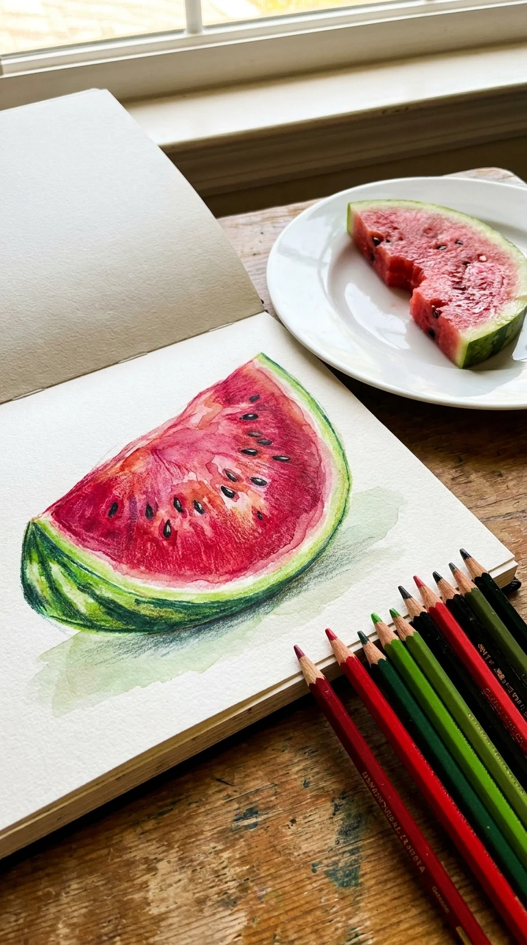 Une tranche de pastèque