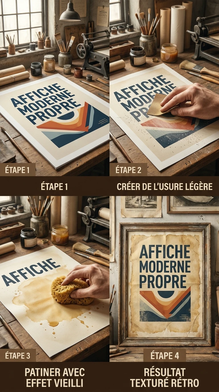 Vieillir légèrement la texture